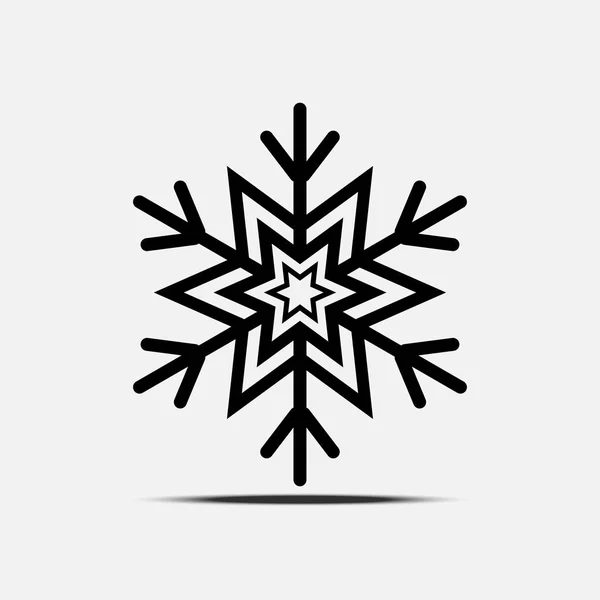 Sneeuwvlok pictogram Vector — Stockvector