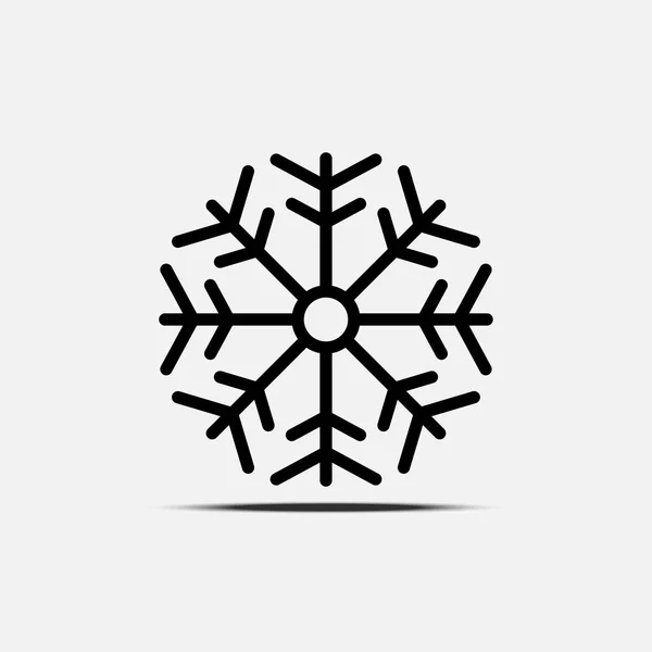 Design vettoriale icona fiocco di neve — Vettoriale Stock