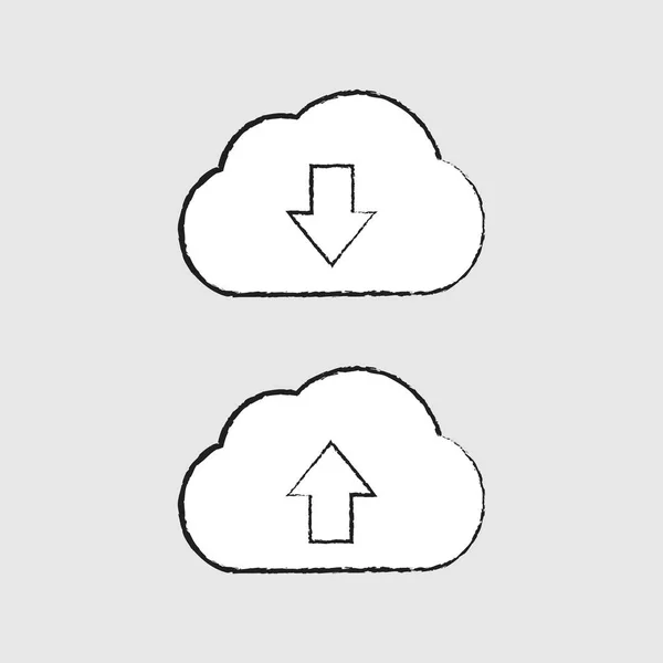 Cloud ikonu umění — Stockový vektor