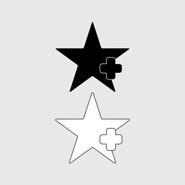 Estrella icono favorito — Vector de stock