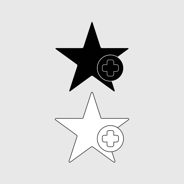 Estrella icono favorito arte — Vector de stock