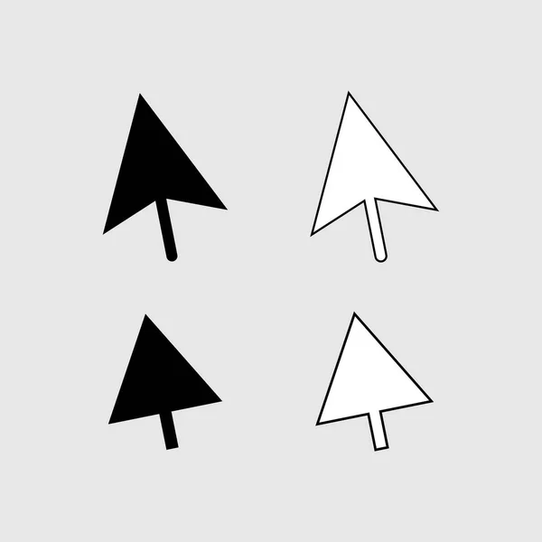 Klicken Sie auf Symbol-Vektorzeichen — Stockvektor