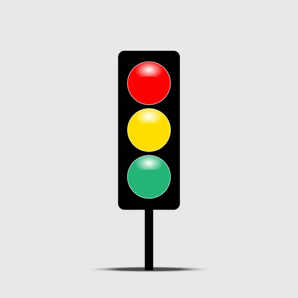 Traffic light ikonen vektor — Stock vektor