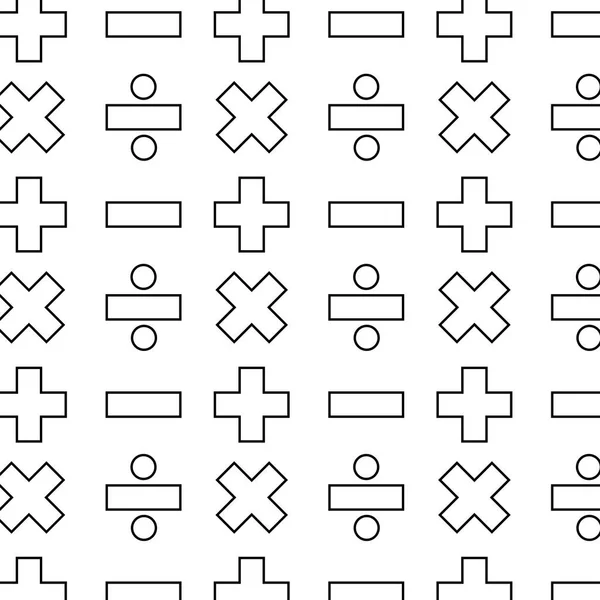 Grundlegendes mathematisches Muster — Stockvektor