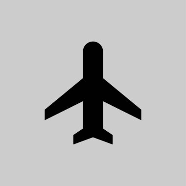 Düzlem simgesi vektör tasarımı