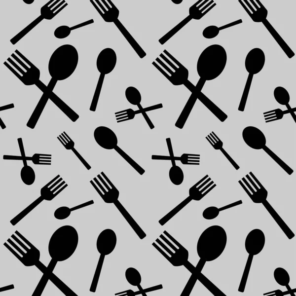 Fork Spoon Design Padrão — Vetor de Stock