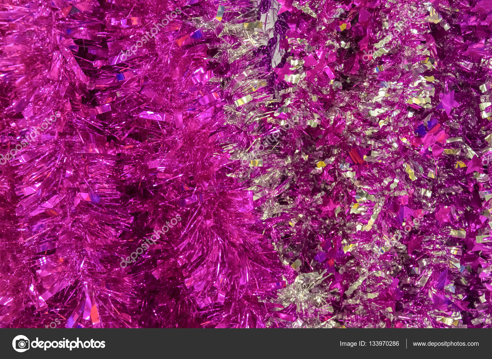 Pink tinsel background,closeup — Stock Photo © Natti85 133970286