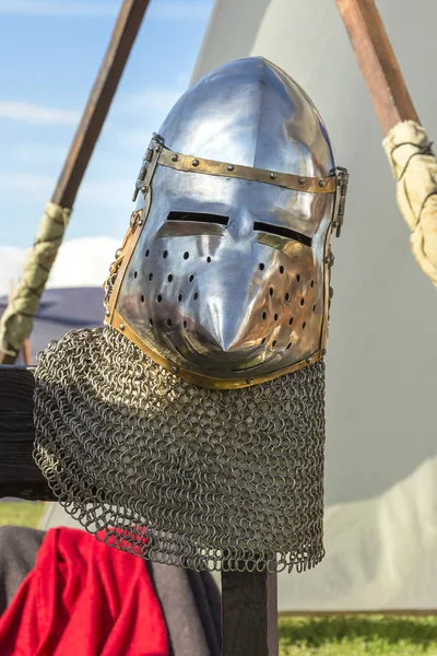 Ortaçağ Knight Kask — Stok fotoğraf