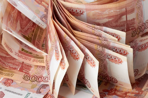 Cumulo di rubli russi . — Foto Stock