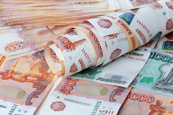 Yığın Rus ruble.