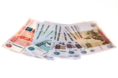 Yığın Rus ruble.