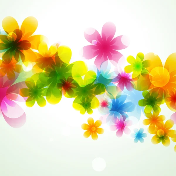 Achtergrond kleurrijke bloem — Stockvector