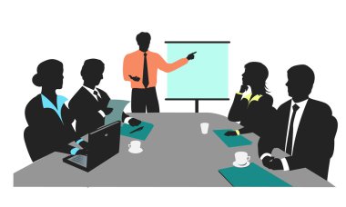 İş sunum vektörü