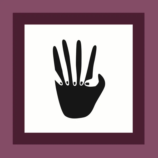 Σύγχρονη Φόντο Ανδρική Και Γυναικεία Χέρια Σιλουέτα Σχεδιασμός Για Κάρτα — Διανυσματικό Αρχείο