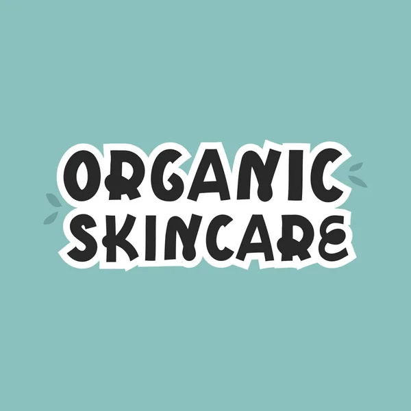Spa Treatment Concept Organic Skincare Text Blue Background Natural Cosmetic — ストックベクタ
