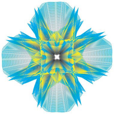 Original and unique geometric shape sign, pentagram rune