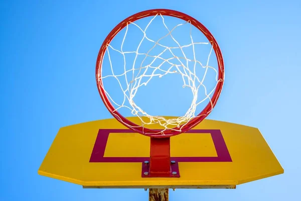 Basketball hoop net rim.