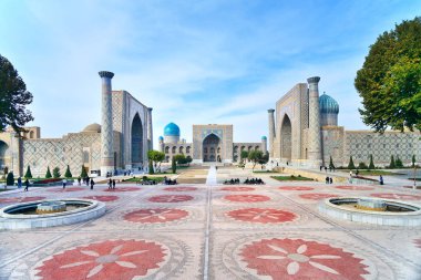 Registan Meydanı şah-i-Zinda - Unesco Dünya Mirası, 09 Kasım 2013, Semerkand, Özbekistan