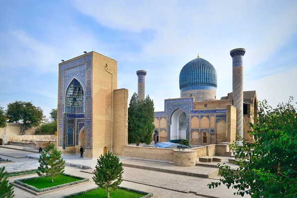 Registan Square Shah Zinda Unescos Världsarv November 2013 Samarkand Uzbekistan — Stockfoto