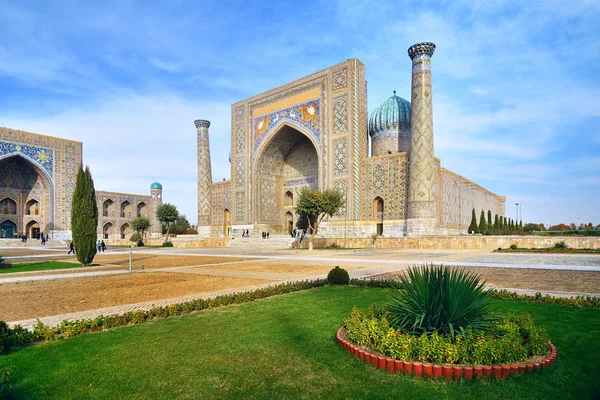 Registan Tér Shah Zinda Unesco Világörökség 2013 November Szamarkand Üzbegisztán — Stock Fotó