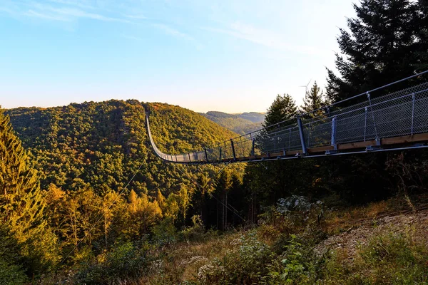 Puente de cuerda colgante Geierlay — Foto de Stock