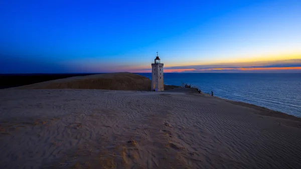 Rubjerg Knude の灯台の夕暮れ — ストック写真