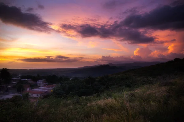 Pôr do sol sobre Trinidad — Fotografia de Stock