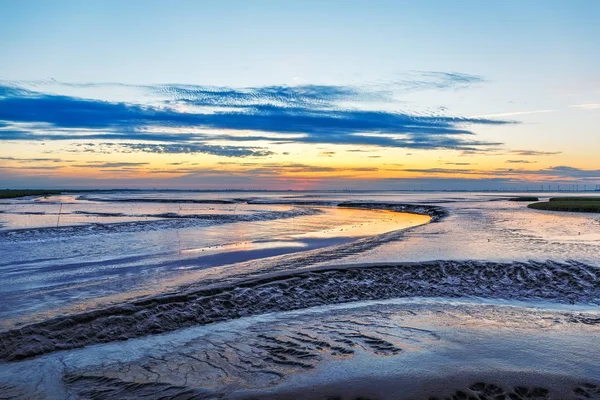 Dollart nära Nieuwe Statenzijl — Stockfoto