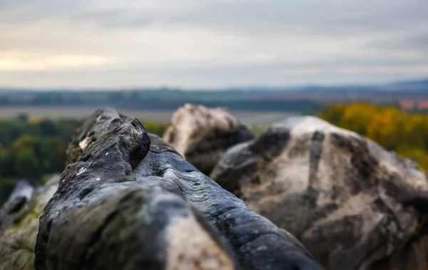 Muro de los demonios cerca de Quedlinburg — Foto de Stock