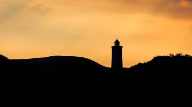 Rubjerg Knude deniz feneri silüeti