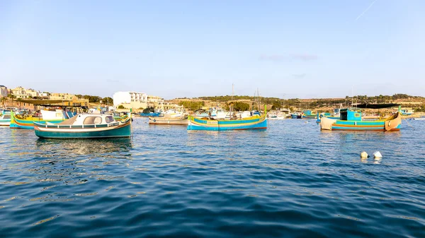 Лодки в гавани Марсашлока — стоковое фото