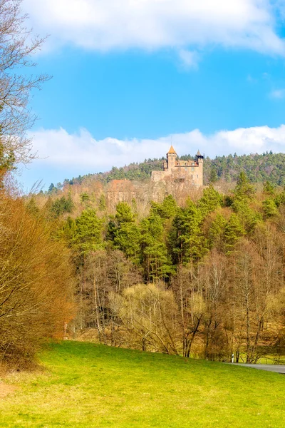 Замок Бервартштайн в палатинском лесу — стоковое фото