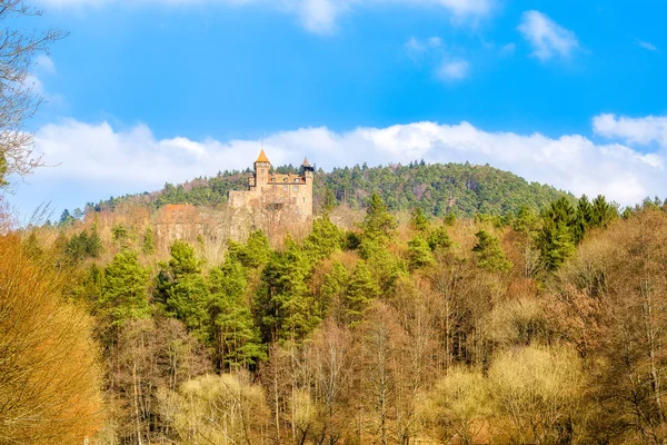 Замок Бервартштайн в палатинском лесу — стоковое фото