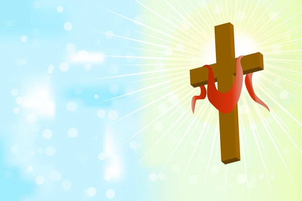 Wielki Piątek Wielki Piątek Dzień Wielkanocny Wektor Ilustracji Dla Chrześcijańskiej — Wektor stockowy