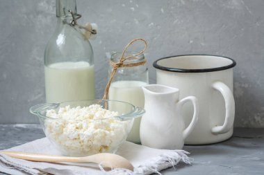 çeşitli süt ürünleri