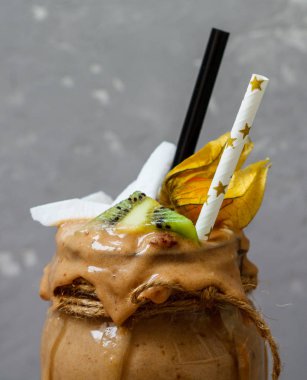 Çikolata Vegan kahvaltı smoothie 