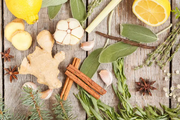 Various herbs for mulled wine, tincture or tea — Stock Image Various herbs for mulled wine, tincture or tea Stock Image