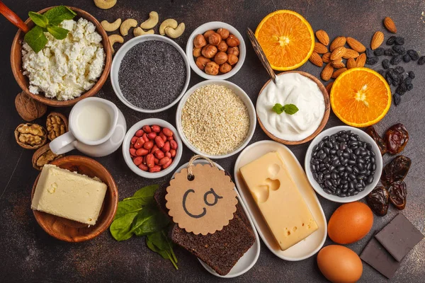 Egészséges táplálkozás Fogyókúra koncepció. magnézium élelmiszer, élelmiszer-háttér, — Stock Fotó