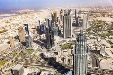Dubai cityscape gökdelen
