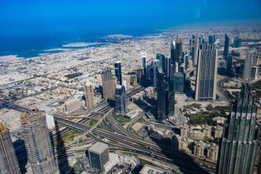 Dubai cityscape gökdelen