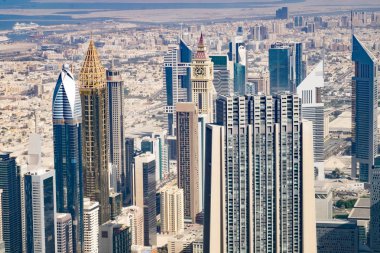 Dubai cityscape gökdelen