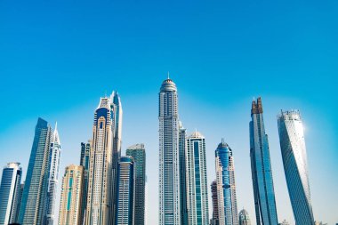 Dubai cityscape gökdelen