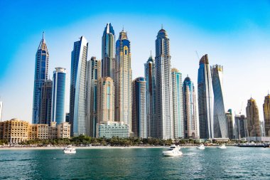 Dubai cityscape gökdelen