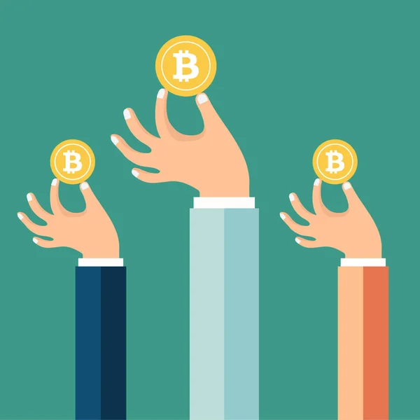 Bitcoin Ιδέα Γραμμή Χρηματοδότησης Και Πραγματοποίηση Επενδύσεων Για Bitcoin Νέα — Διανυσματικό Αρχείο