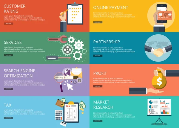 İş ve finans kavramları. Düz vektör çizim