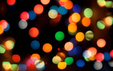 Güzel Noel ışıkları bokeh