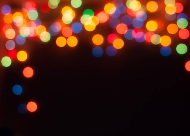 Noel şenlikli ışıklar arka plan