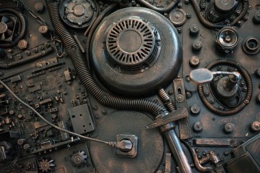 Bir steampunk mekanik stilize