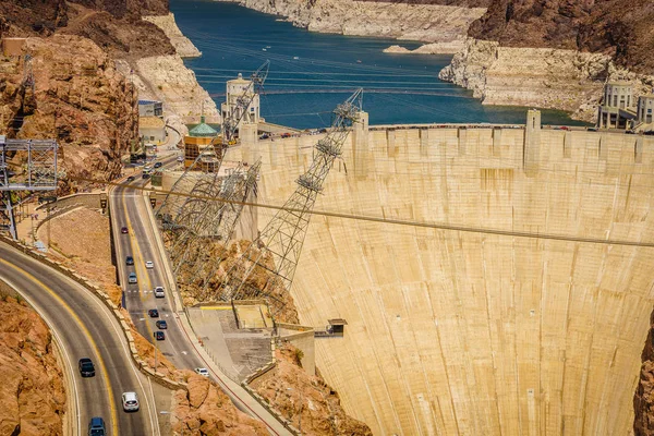 Central Hidrelétrica de Hoover Dam Arizona Nevada — Fotografia de Stock