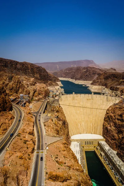 Hoover Dam vattenkraftverk Arizona Nevada — Stockfoto